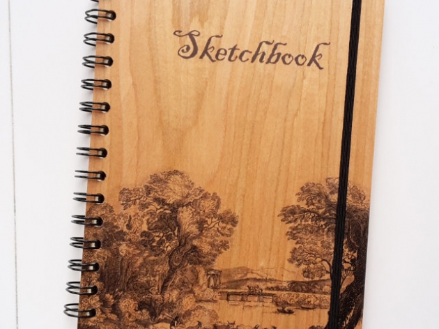 WOODEN NOTE BOOK OF A5 FORMAT