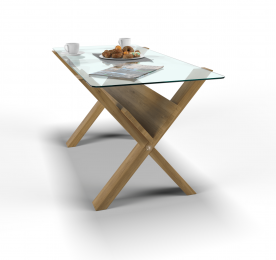 Coffee Table X Glass